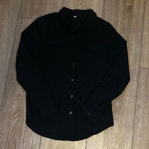 DONATED Women’s Black Button-up